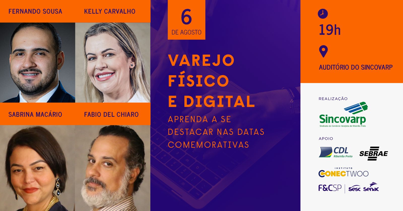 Ribeirão Preto e Sertãozinho recebem a capacitação gratuita “Varejo Físico e Digital, aprenda a se destacar nas datas comemorativas”